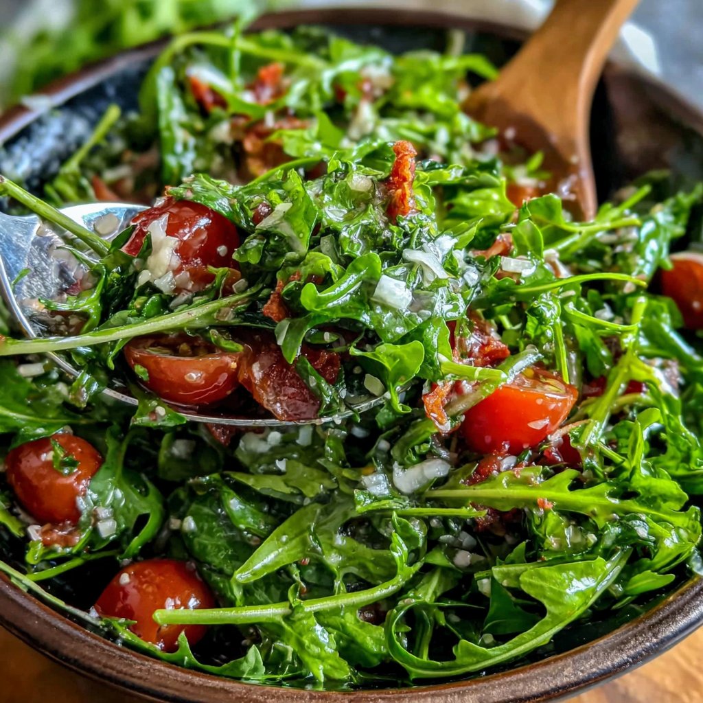 Spring Spinach and Arugula Salad