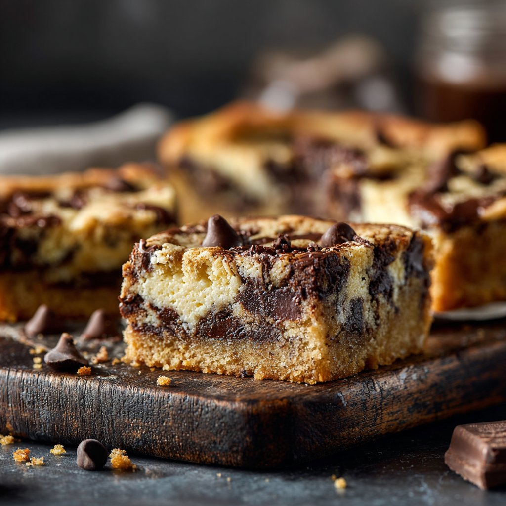 Cheesecake Chocolate Chip Cookie Bars