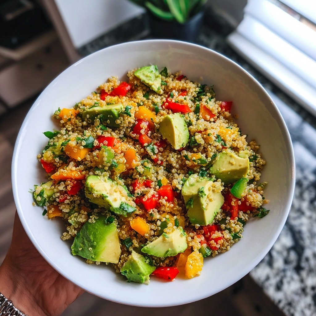 Healthy Avocado Quinoa Salad