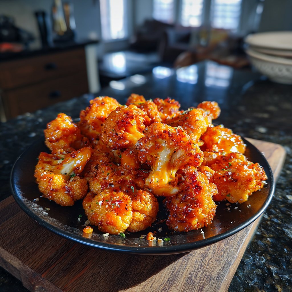 Buffalo Sauce Cauliflower Bites