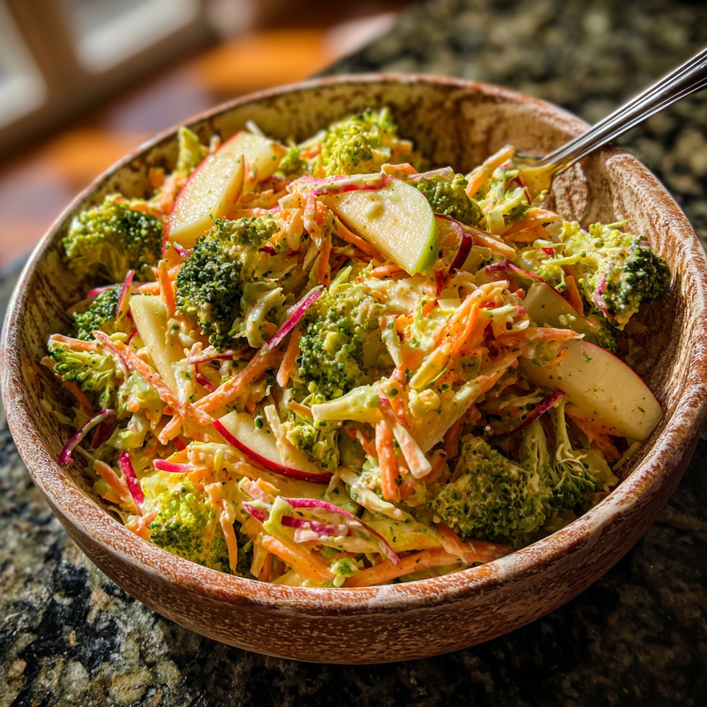 Crunchy Apple Broccoli Slaw