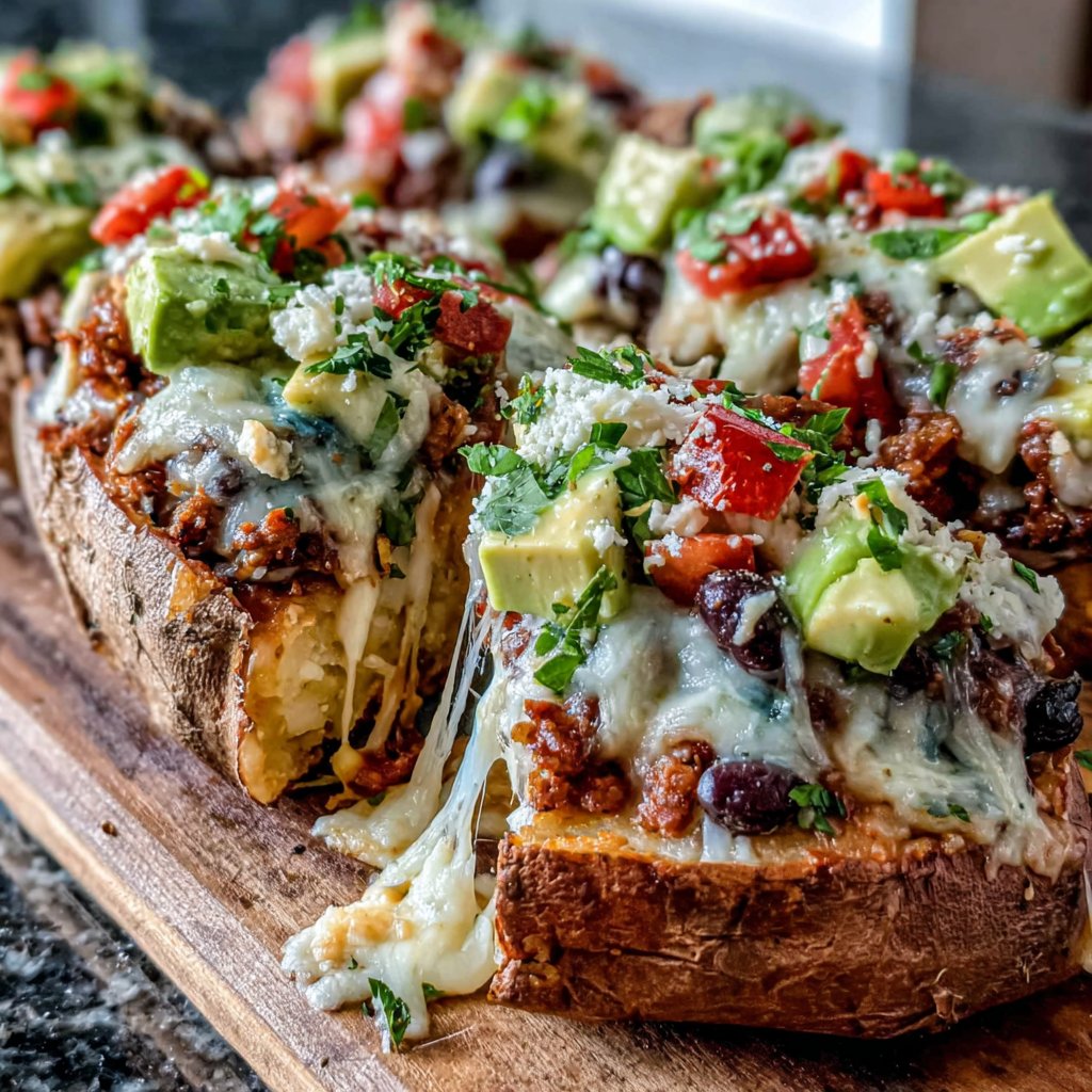 Taco Stuffed Sweet Potatoes