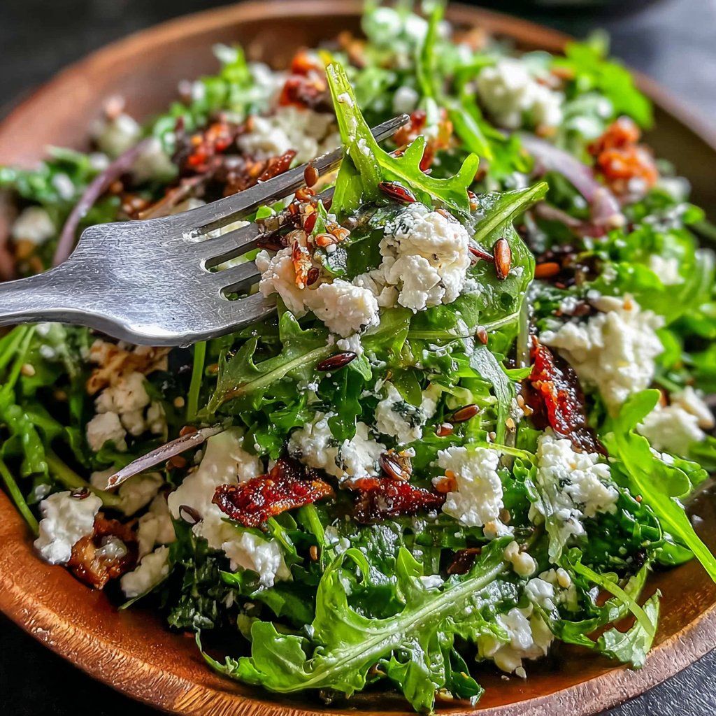 Delicious Dandelion Salad with Feta