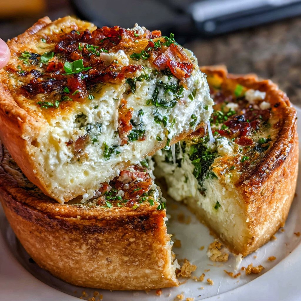 Spinach and Goat Cheese Quiche