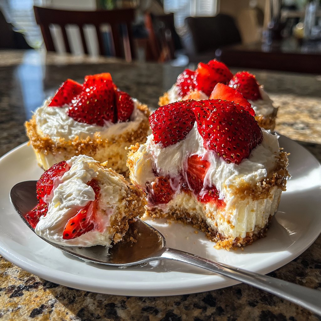 Strawberry Shortcake Cottage Cheese Cups