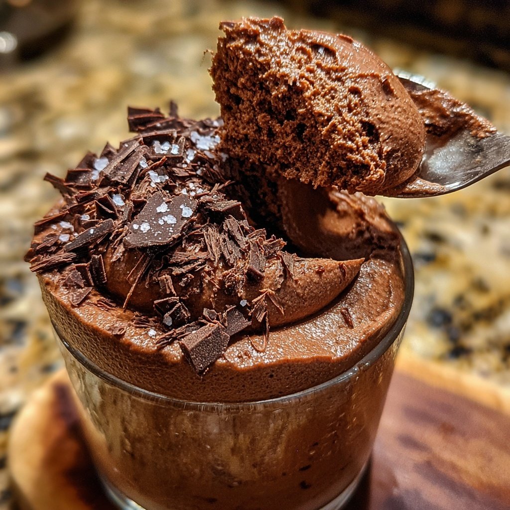 Rich Dark Chocolate Mousse