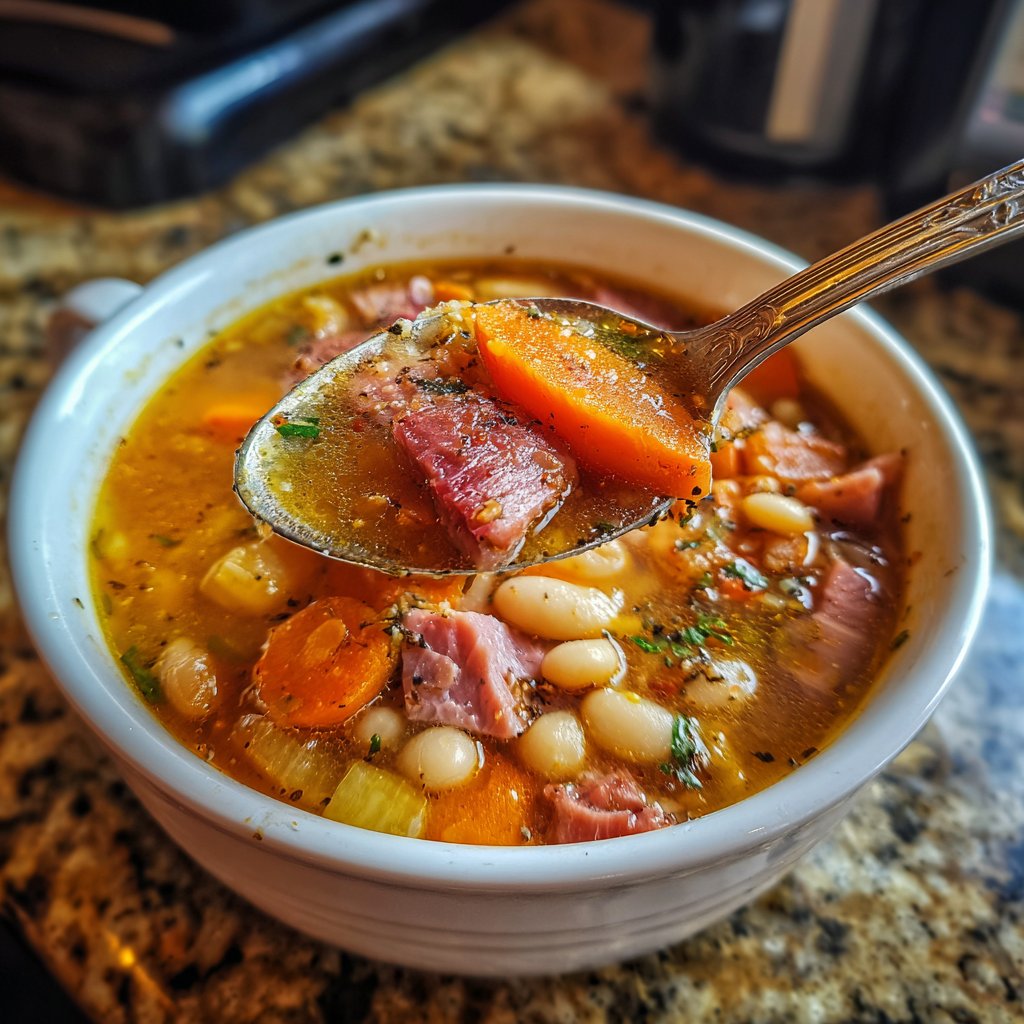 Ham and Bean Soup with Warm Spices
