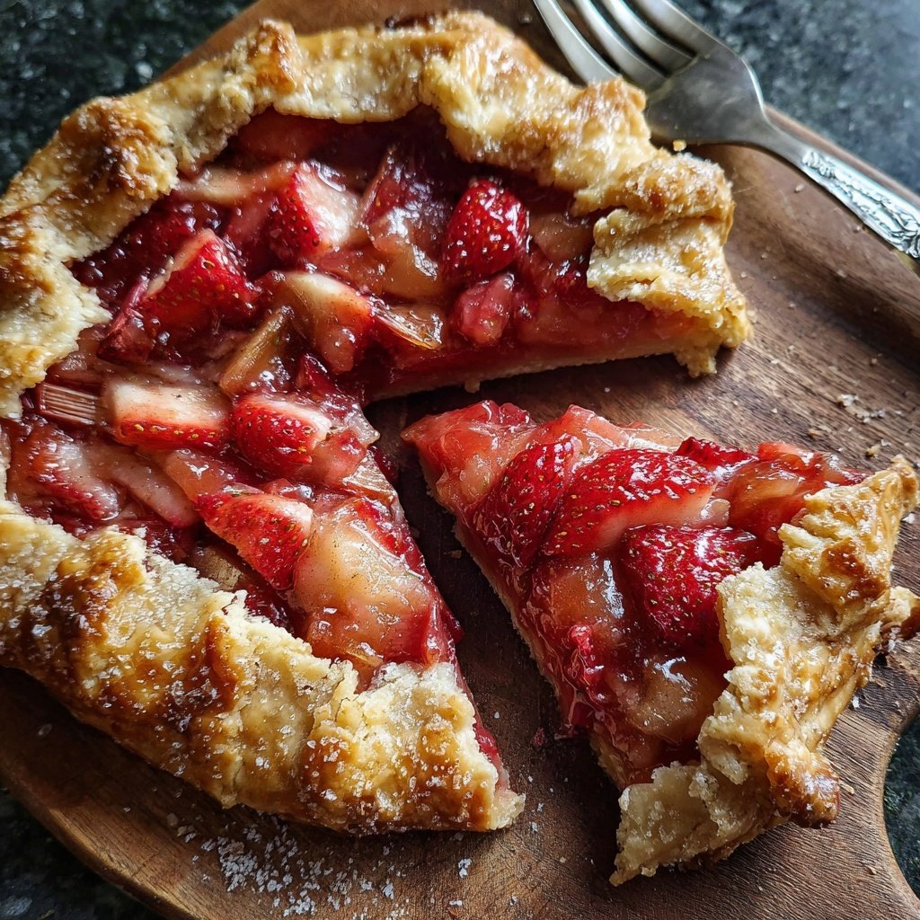 Strawberry Rhubarb Galette